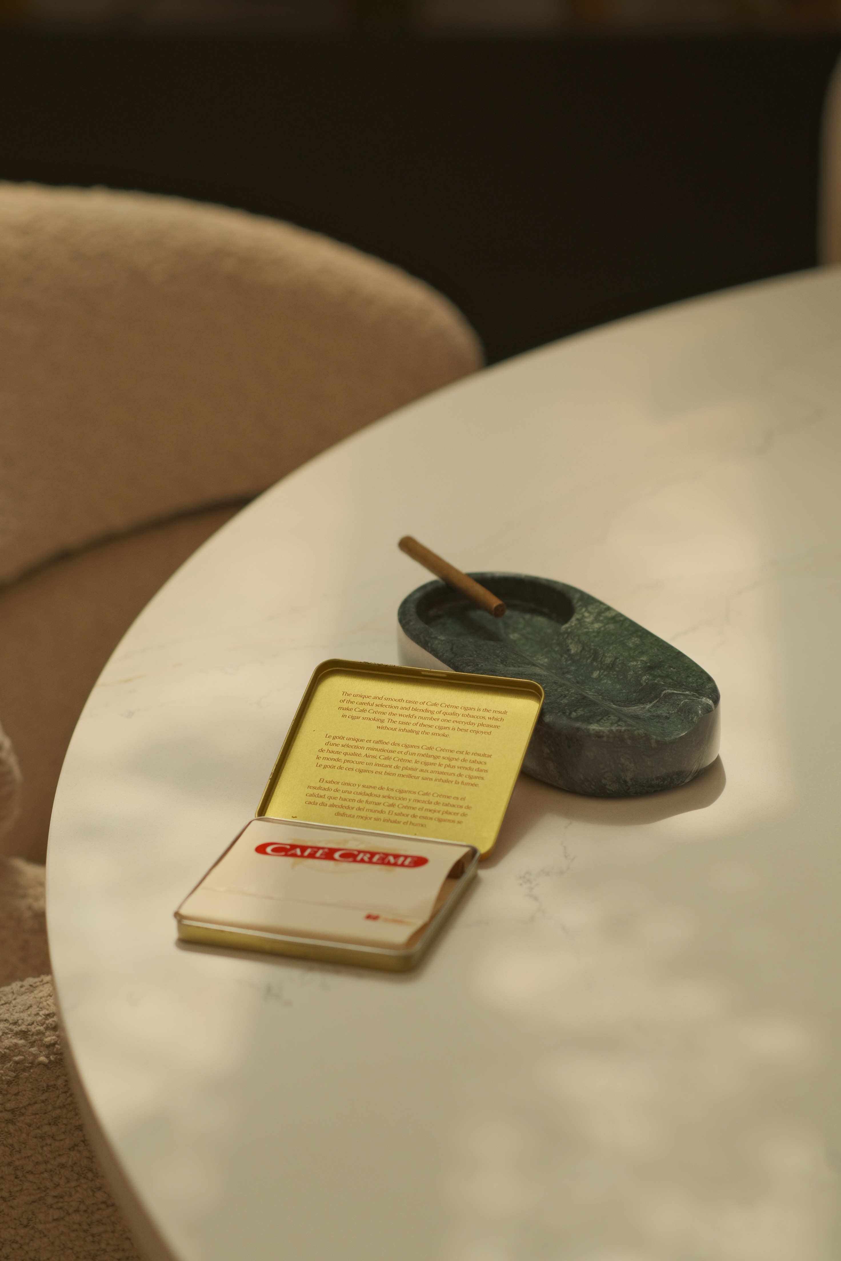 A scene of two soy wax candles on a table