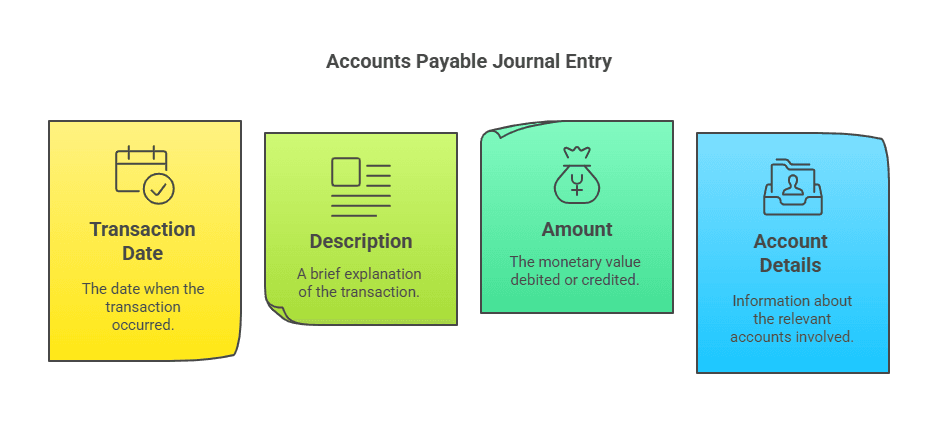 Components of an Accounts Payable Journal Entry