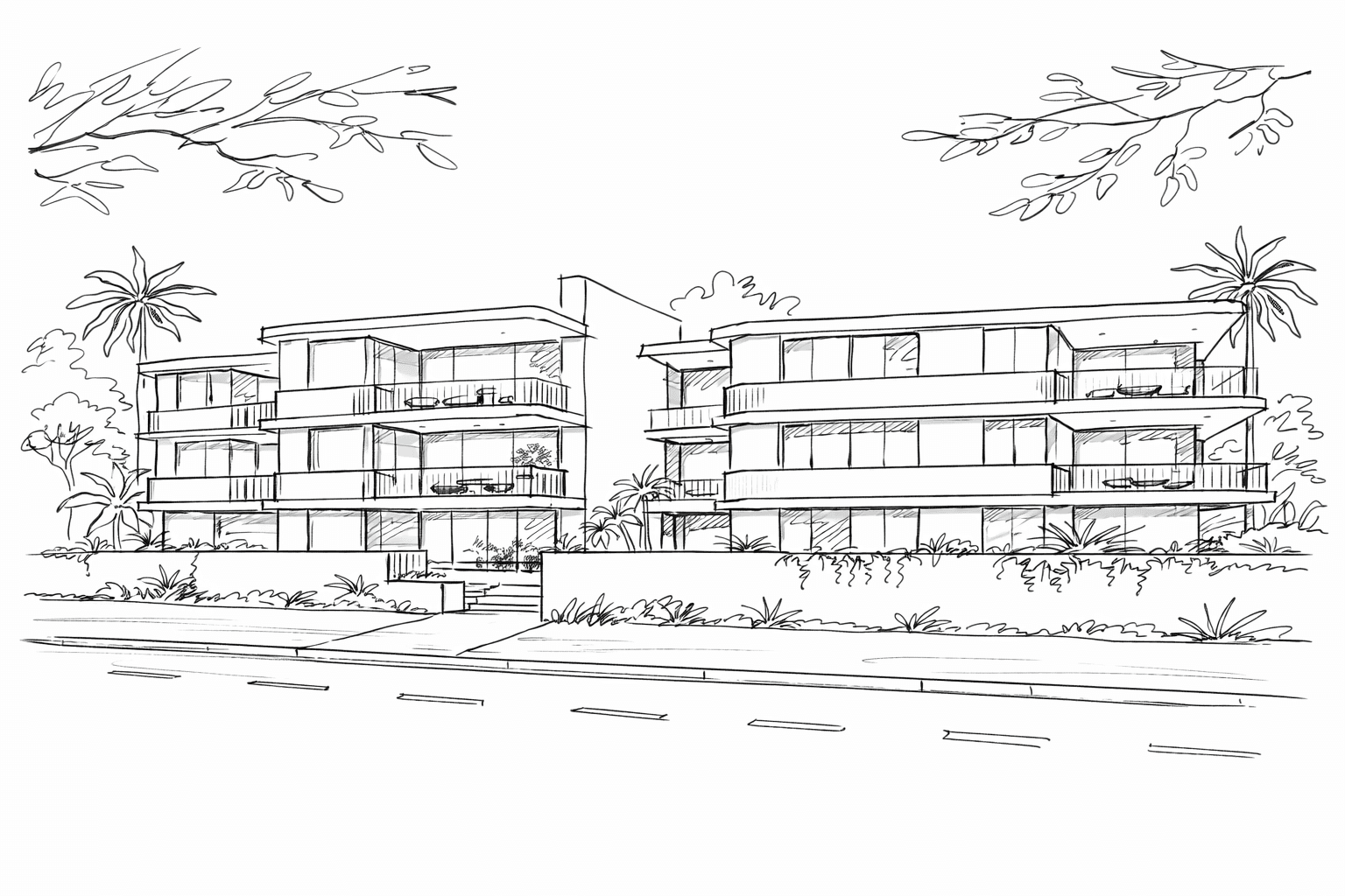 An illustration of an architecture sketch