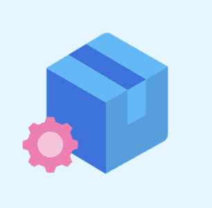 Box & gear icon