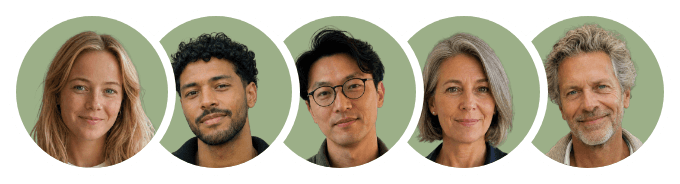 Five fictional people on sage