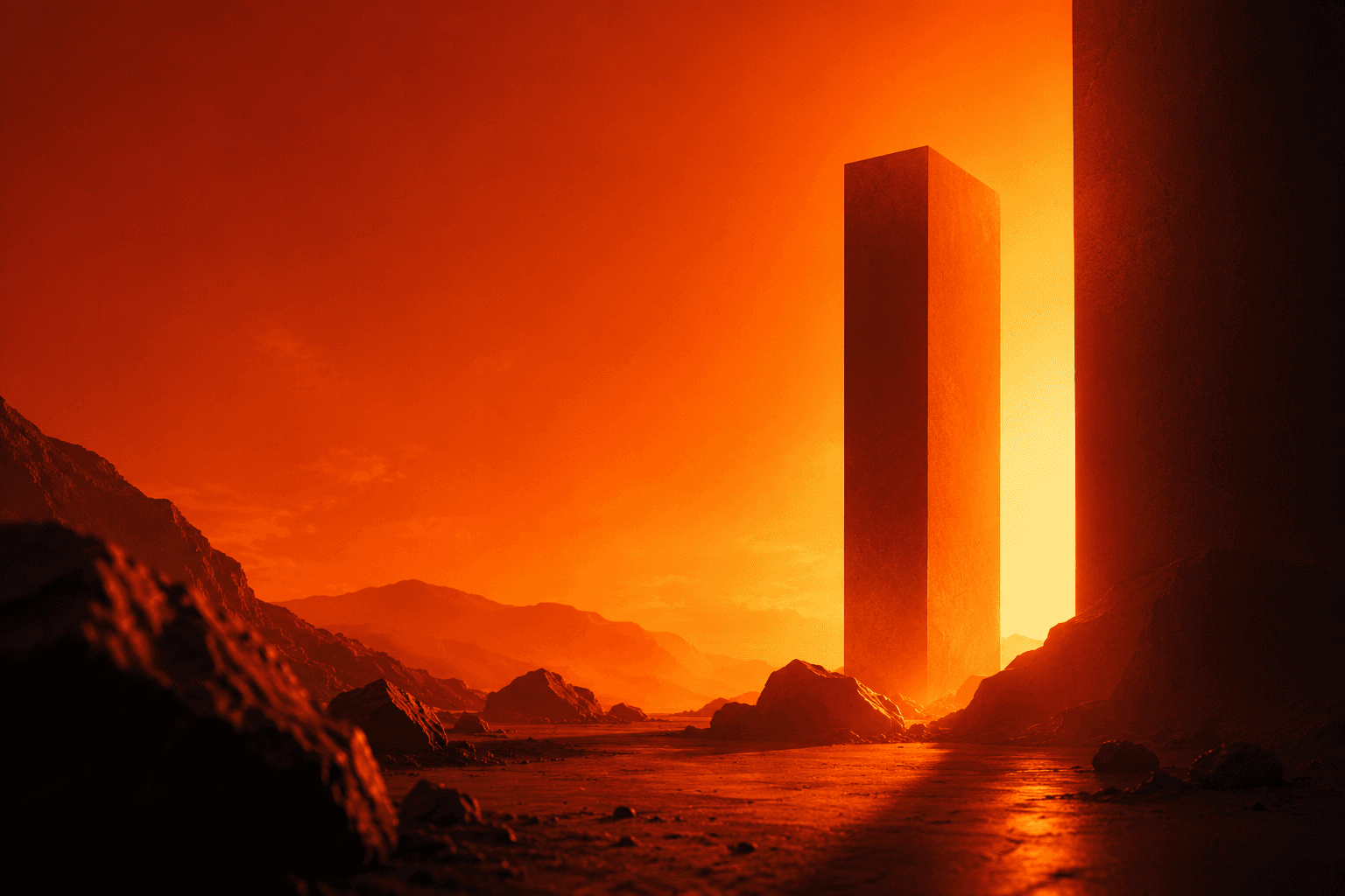 Orange red folders background