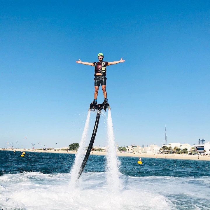 Flyboarding in Dubai Marina
