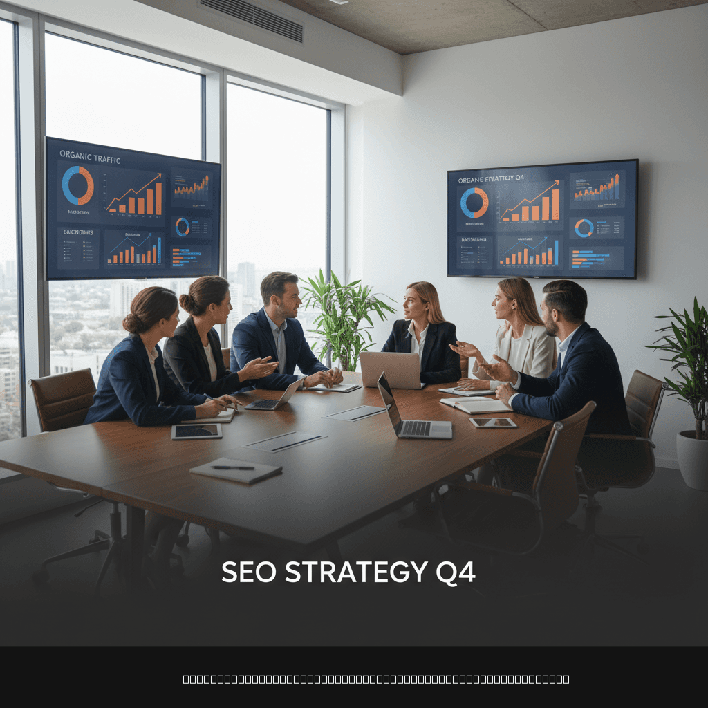 Traditional SEO agencies team meeting discussing strategy