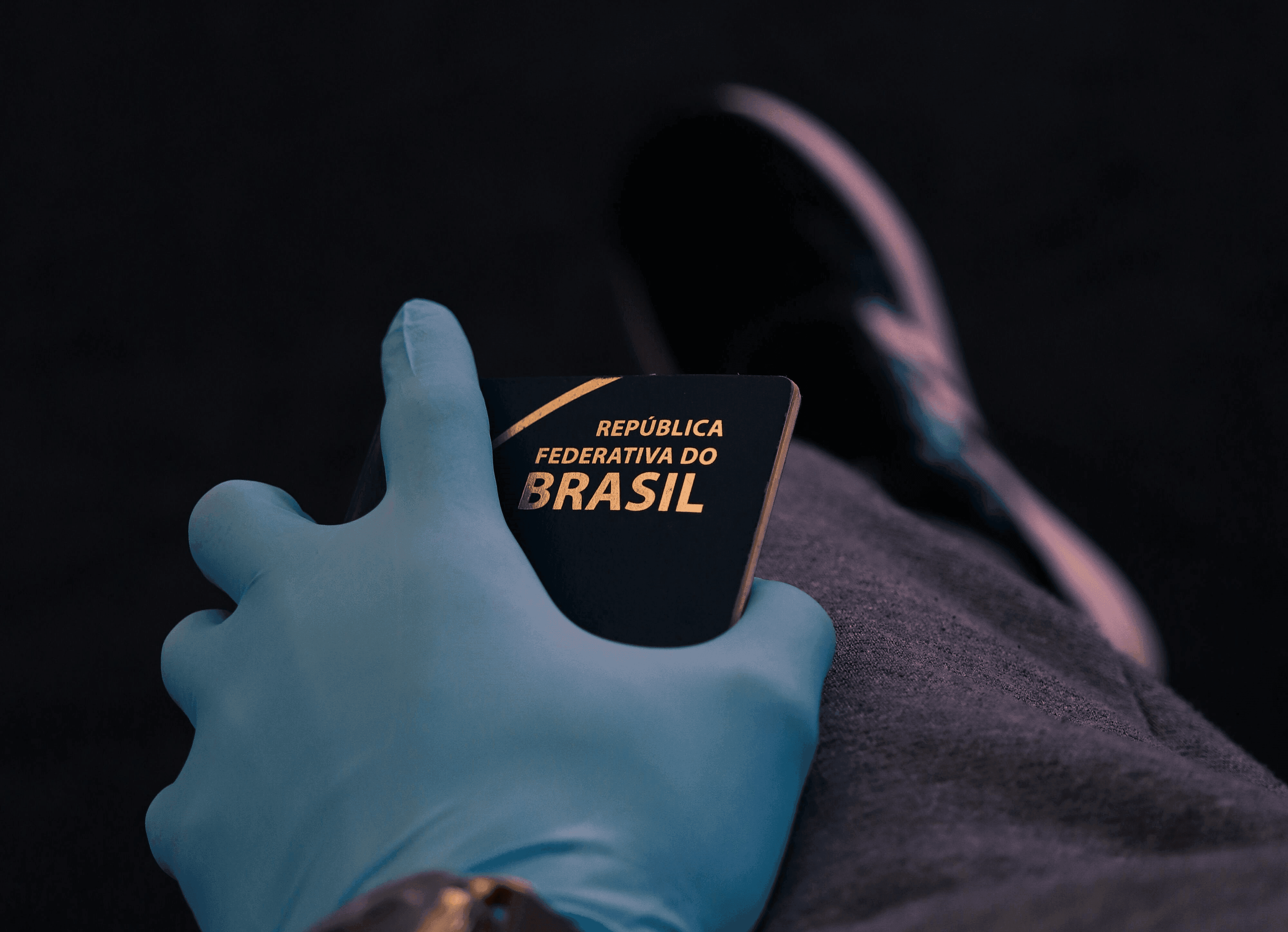 A Brazilian passport is shown; Brazilian passports grant visa-free and visa-on-arrival access to more than 170 countries worldwide.