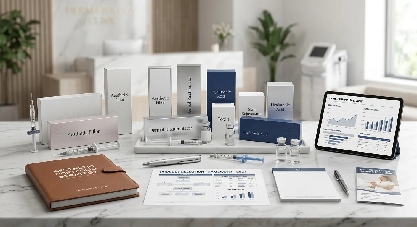 Injectable aesthetic product portfolio strategy for US market clinics