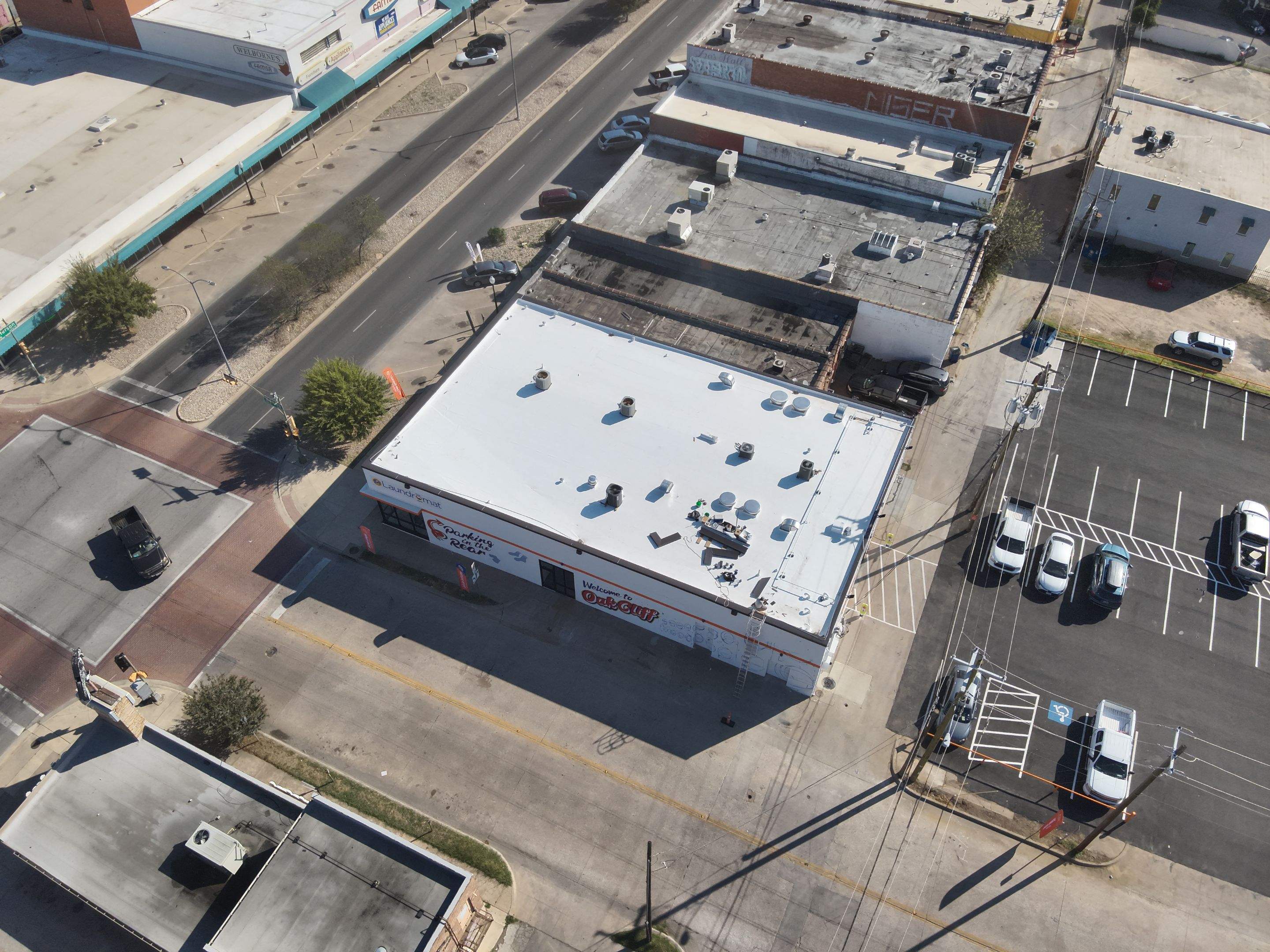 Commercial-TPO-roof-replacement-project-Oak-Cliff-Dallas