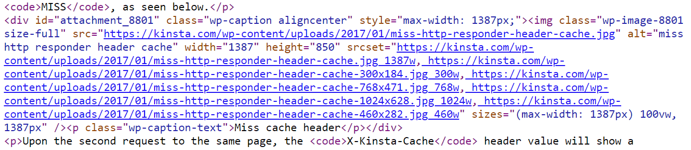 srcset responsive images example in code