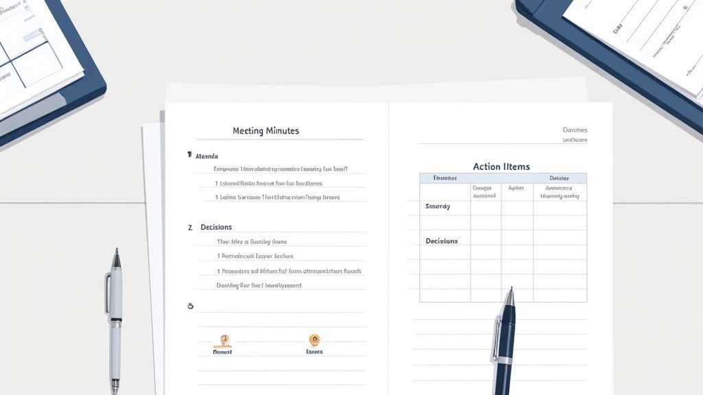Corporate Standard Meeting Minutes Template