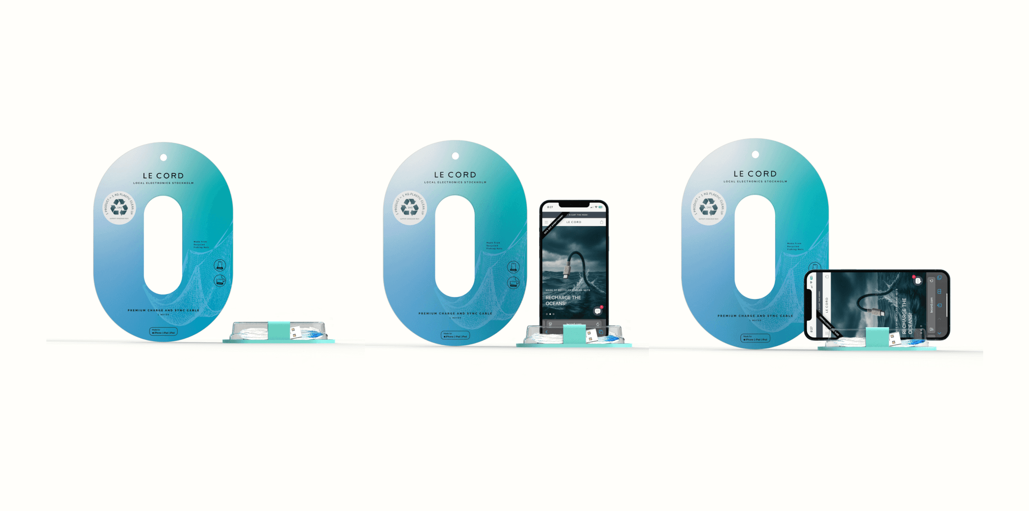 Close-up portrait of a model with pastel pink buzz-cut hair, soft pink eyeshadow, and multiple facial piercings, set against a vibrant green background.