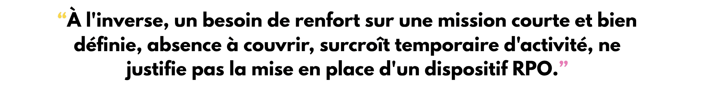 renfort interim mission