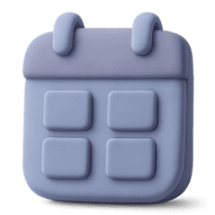 3d calendar illustration