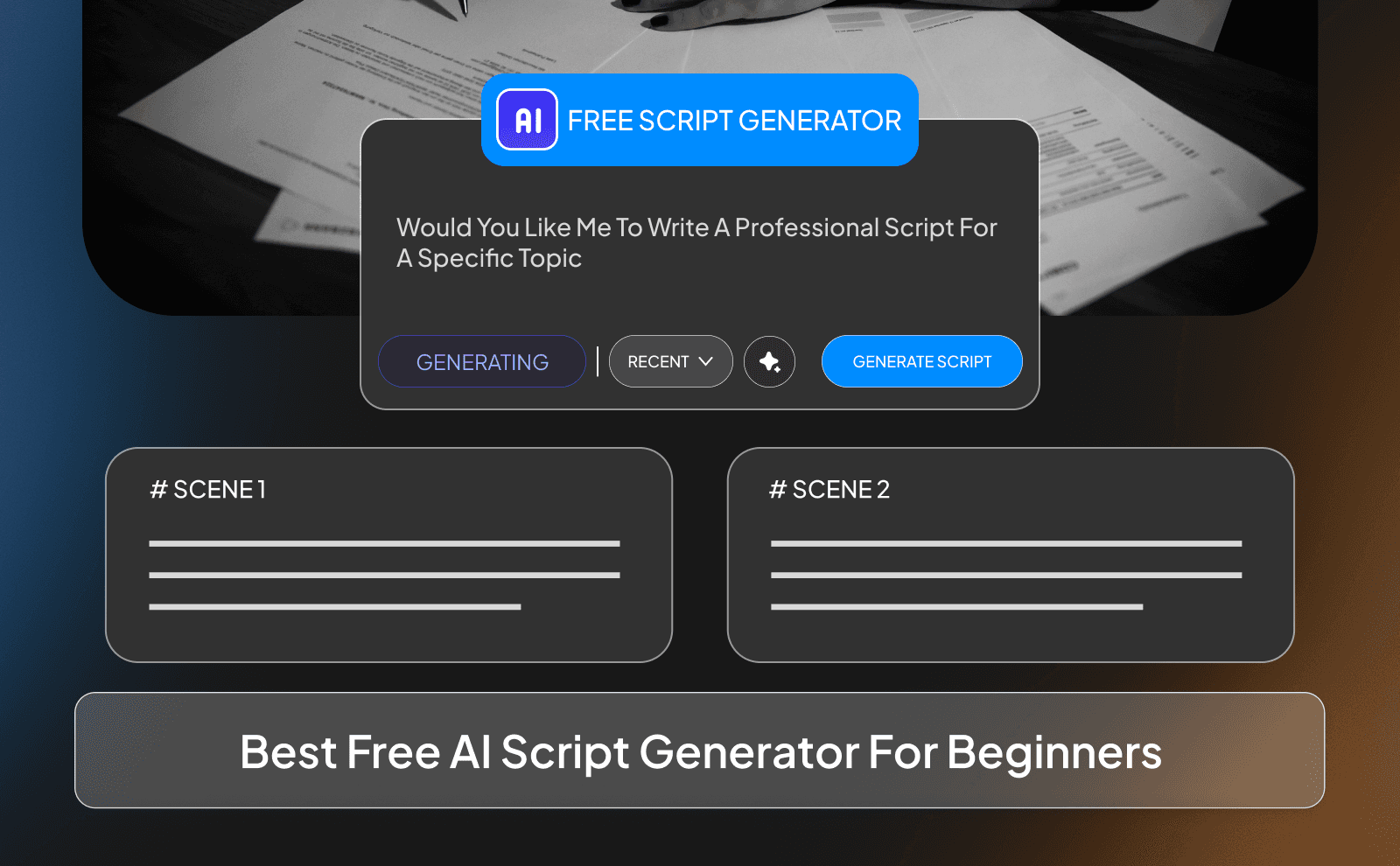 Best Free AI script generator for beginners