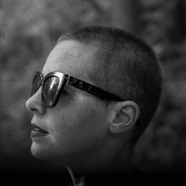 Close-up portrait of a person