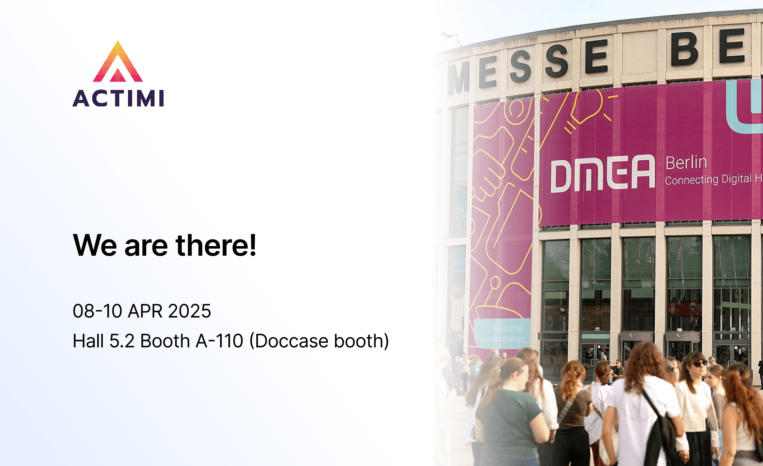 Actimi at DMEA 2025 in Berlin – We bring AI into healthcare.