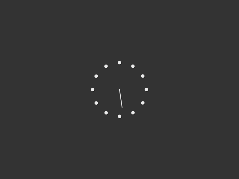 Image showing a clock is animated to clockwise