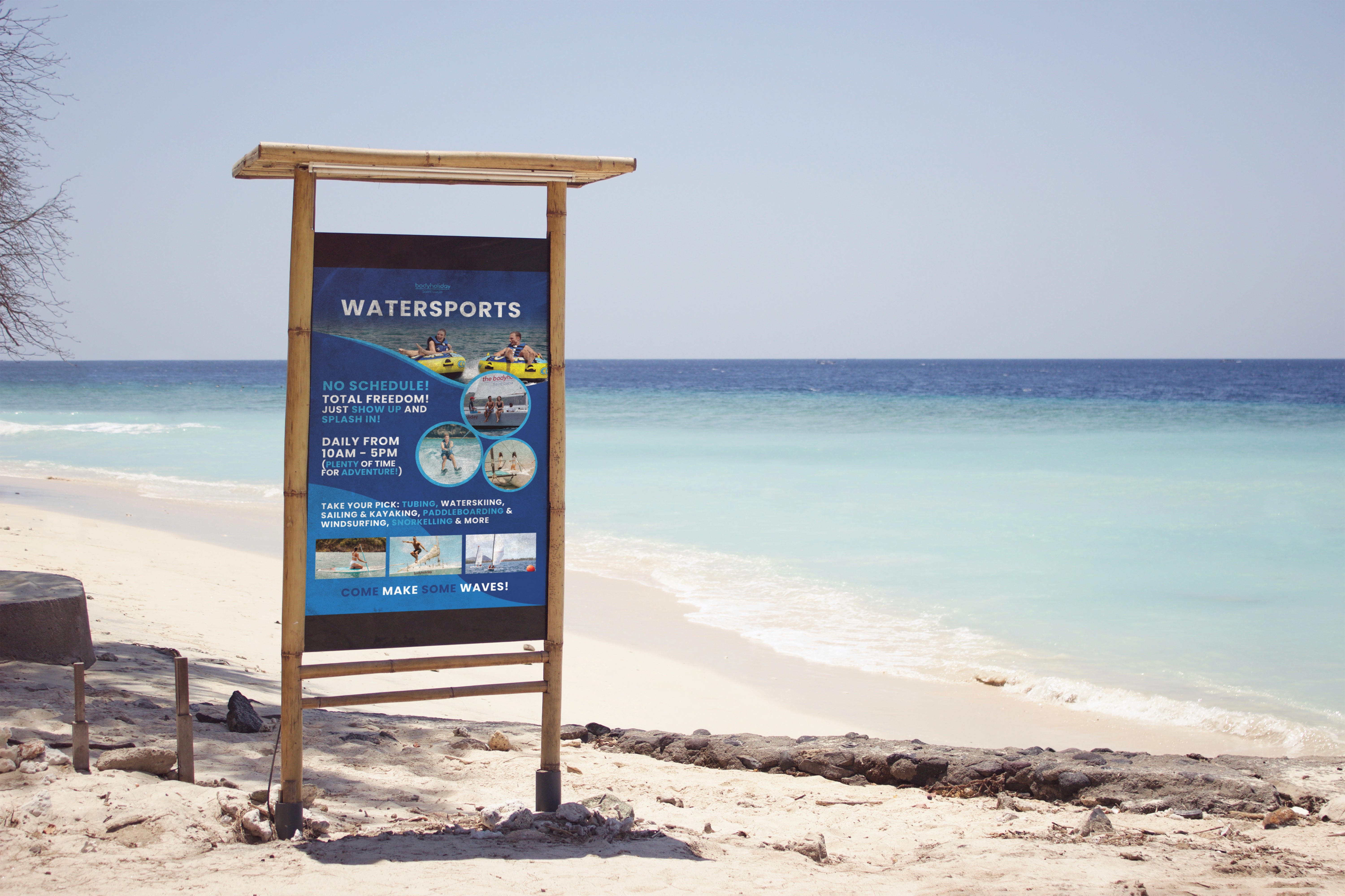 BodyHoliday Beach Sign