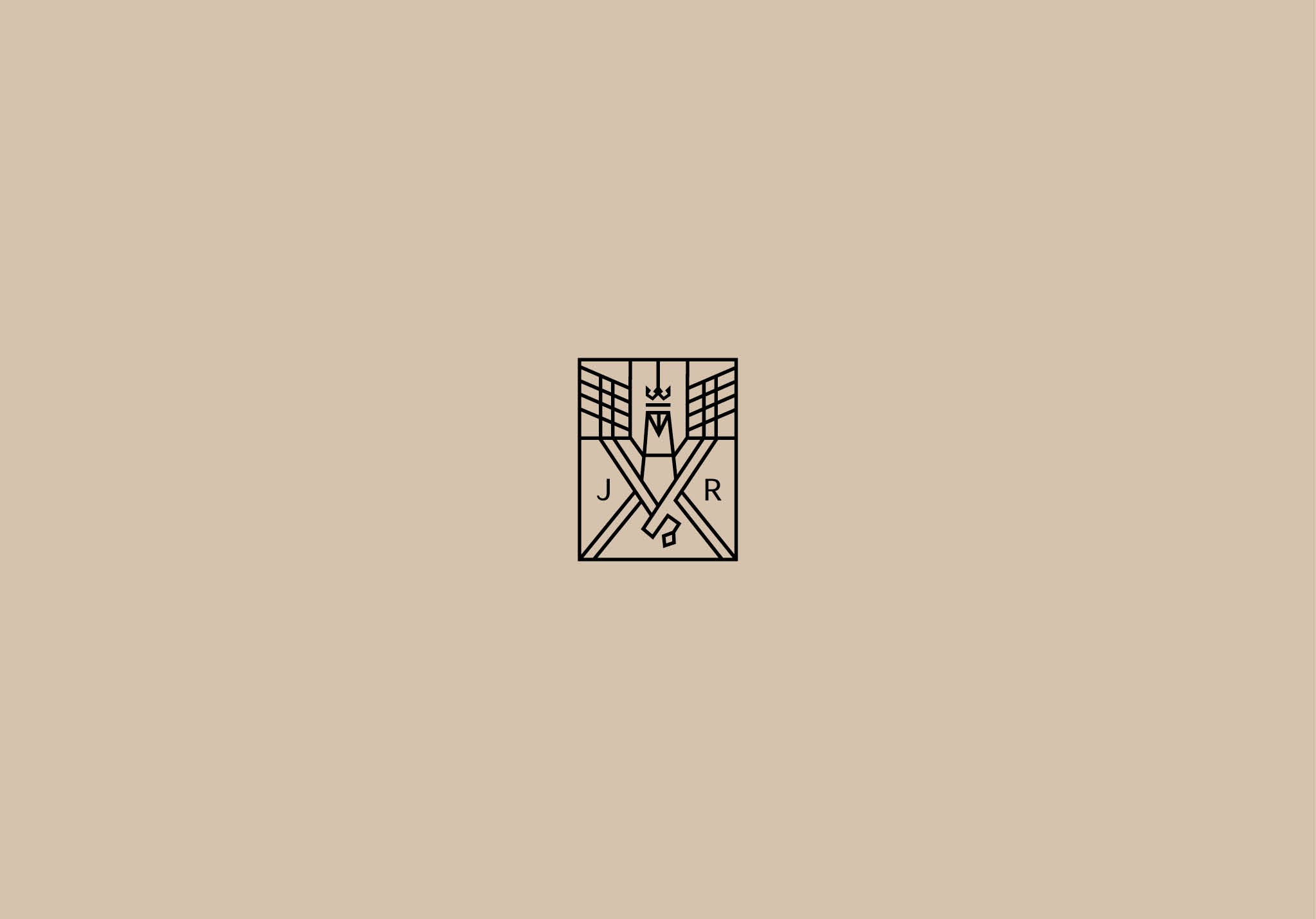 Monogram logo design created for a luxury brand identity, combining craftsmanship, heritage and premium brand positioning