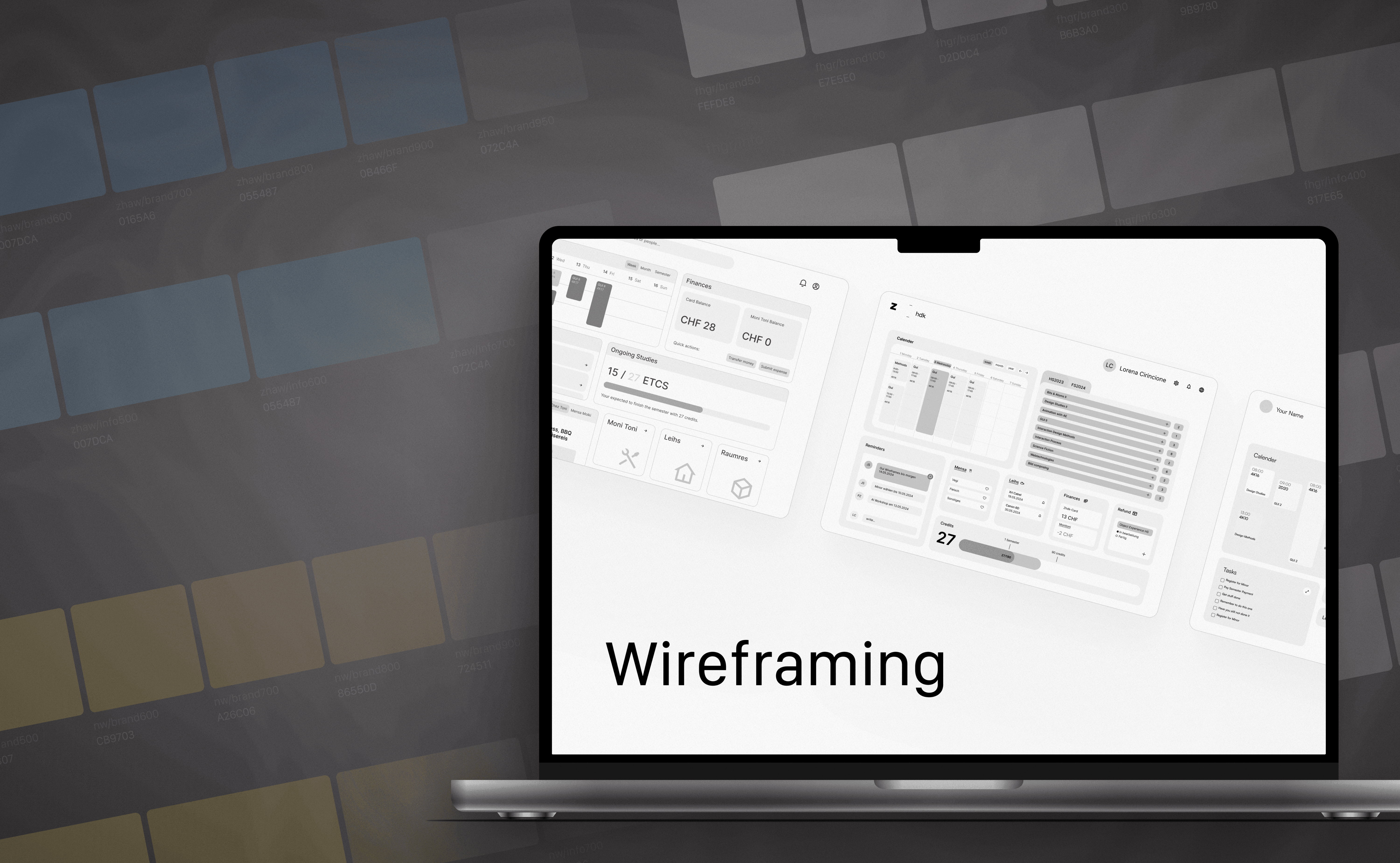 A screenshot from the Stuff page of the website