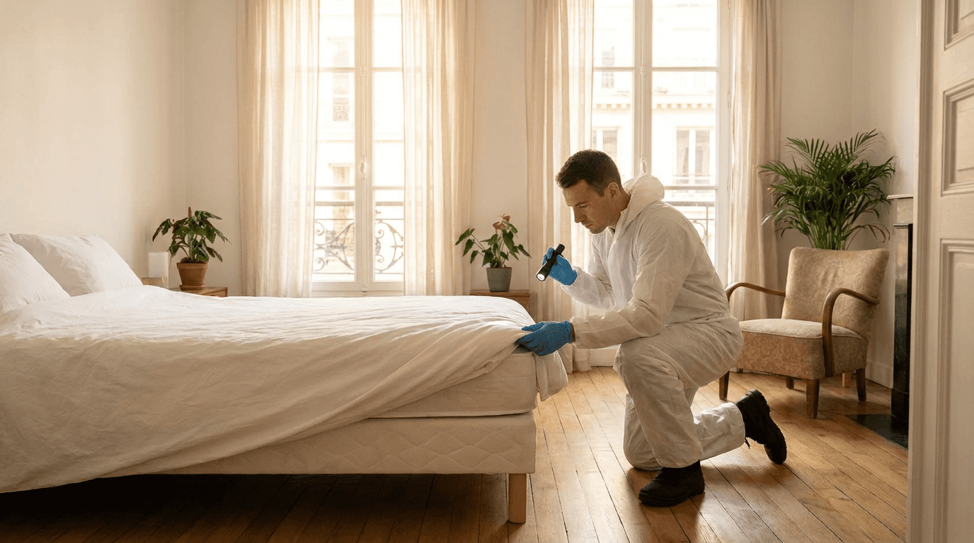 a man in a blue shirt