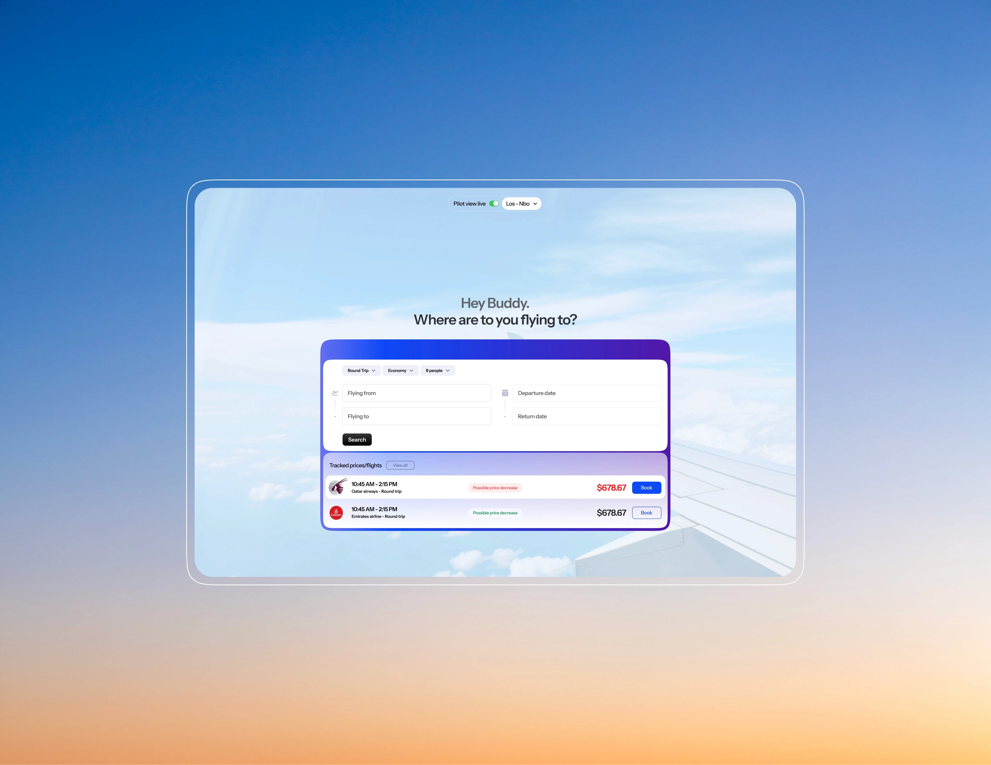 Flight Tracker web app