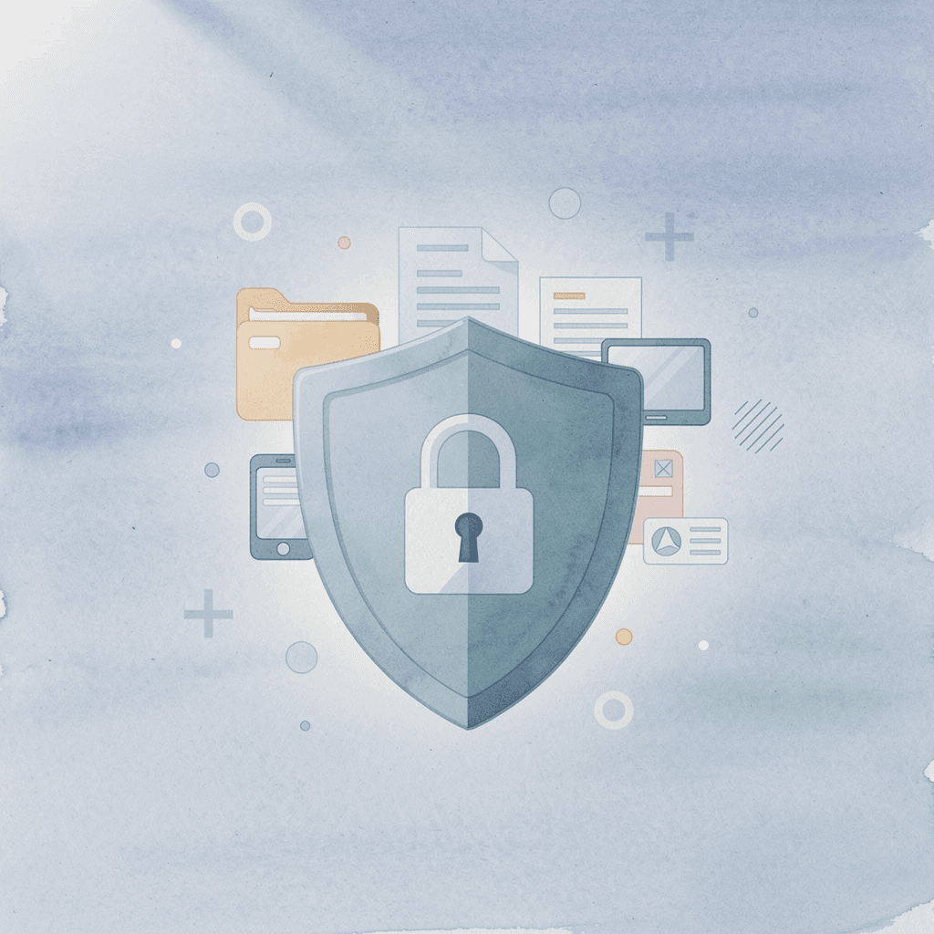 Shield protecting trading assets representing risk management foundation
