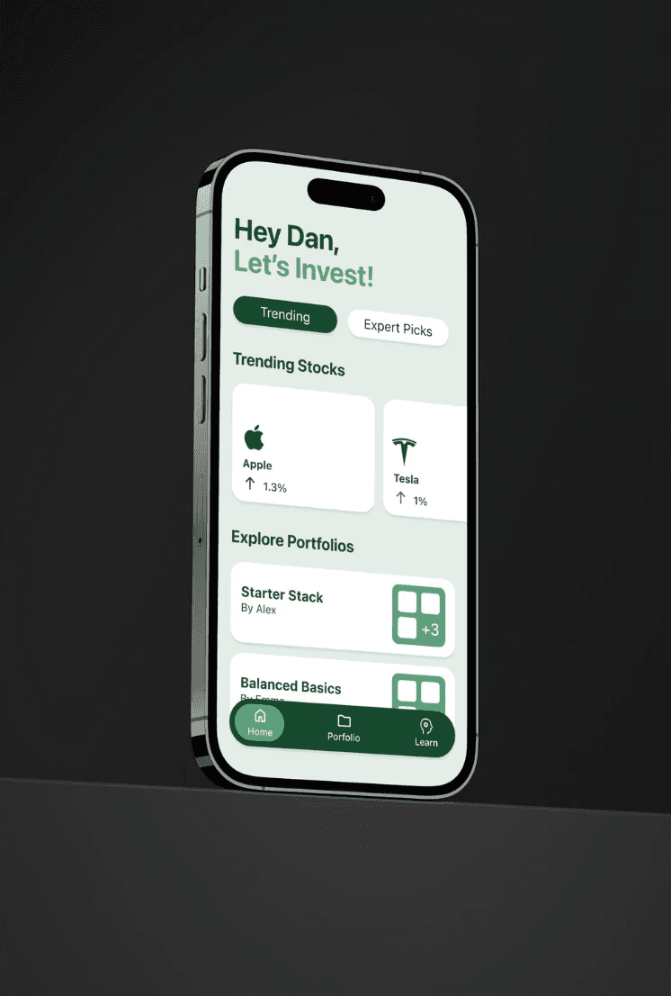 Portrait of portfolio creator – back view