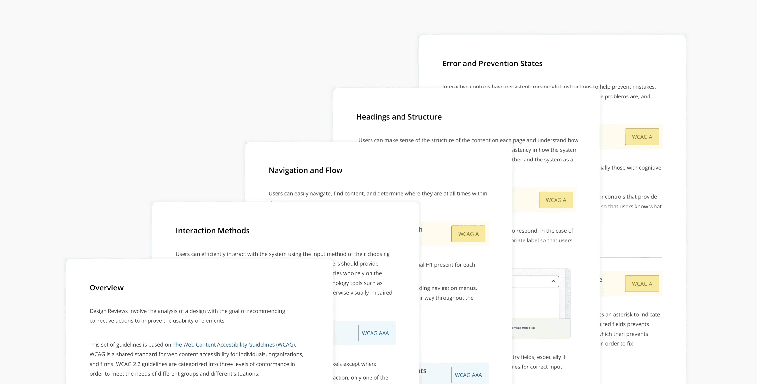 5 pages of accessibility requirements