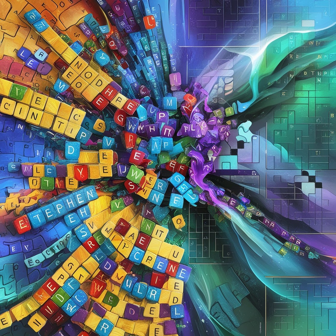 A surrela illustration of many puzzle games merging into one meta game