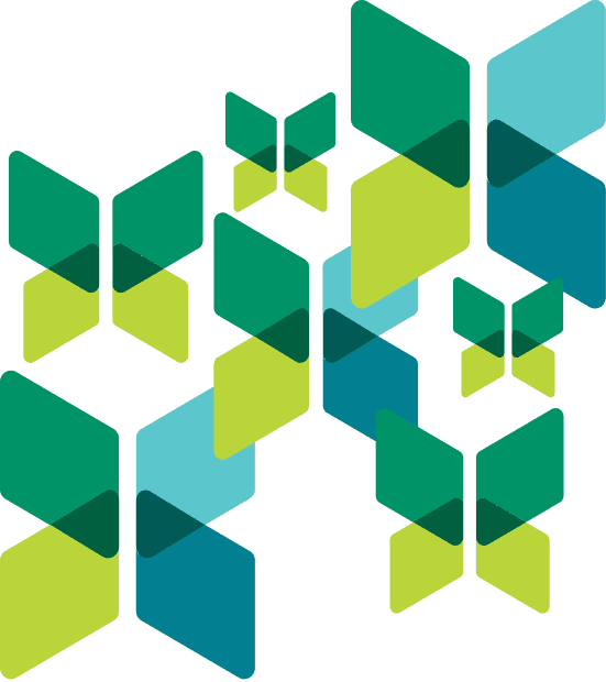 An illustration of small opswerks logos overlapping randomly.