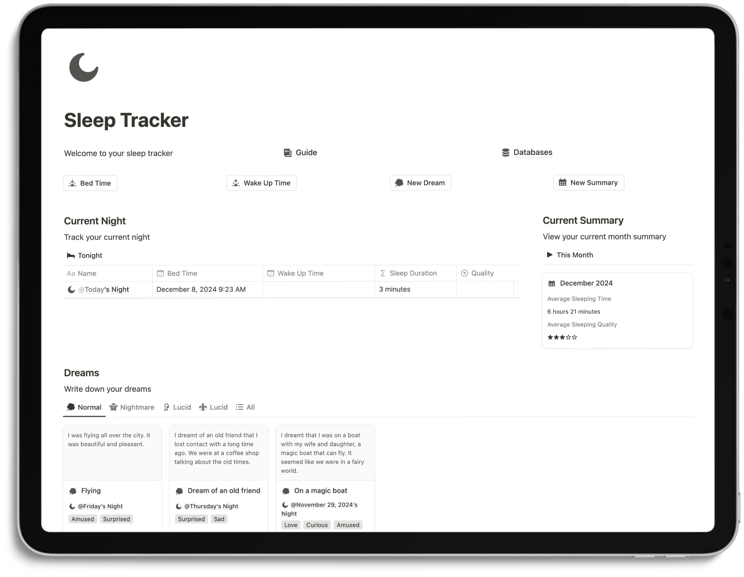 Notion Sleep Tracker - Cover