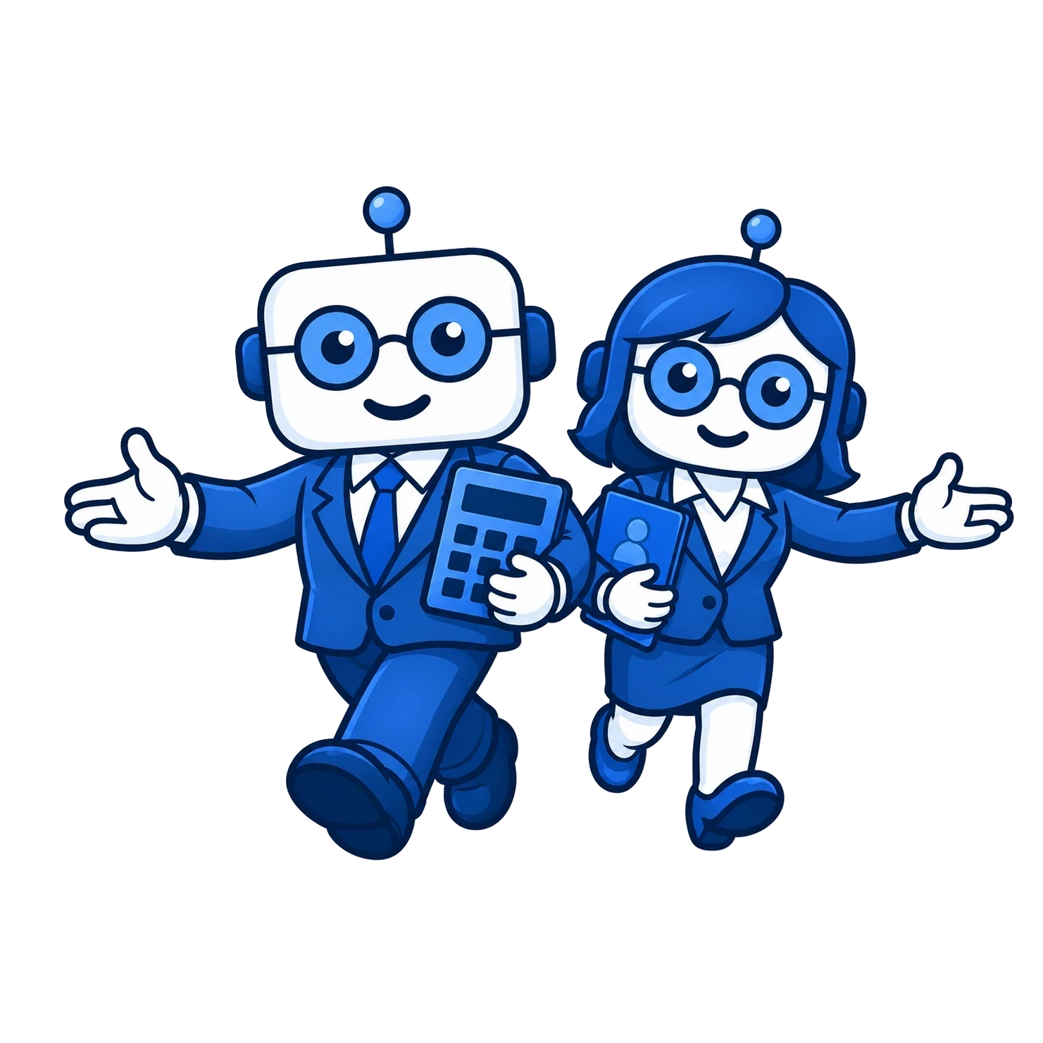 Dwa robociki Księgobotów
