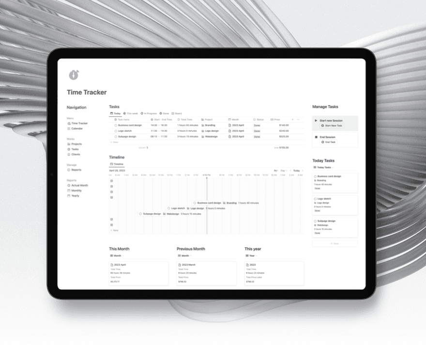 Notion Ultimate Time Tracker