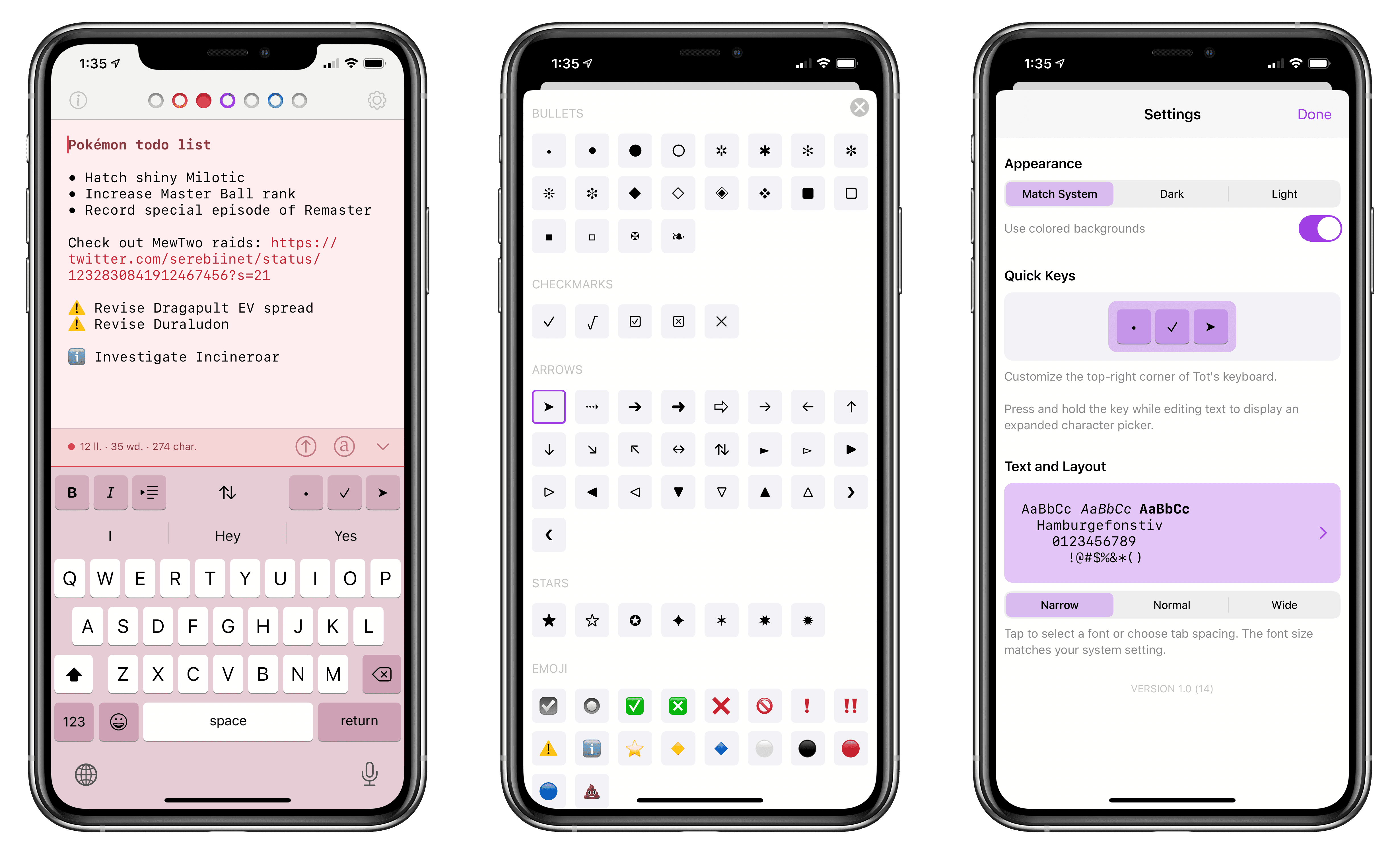 tot app screenshot