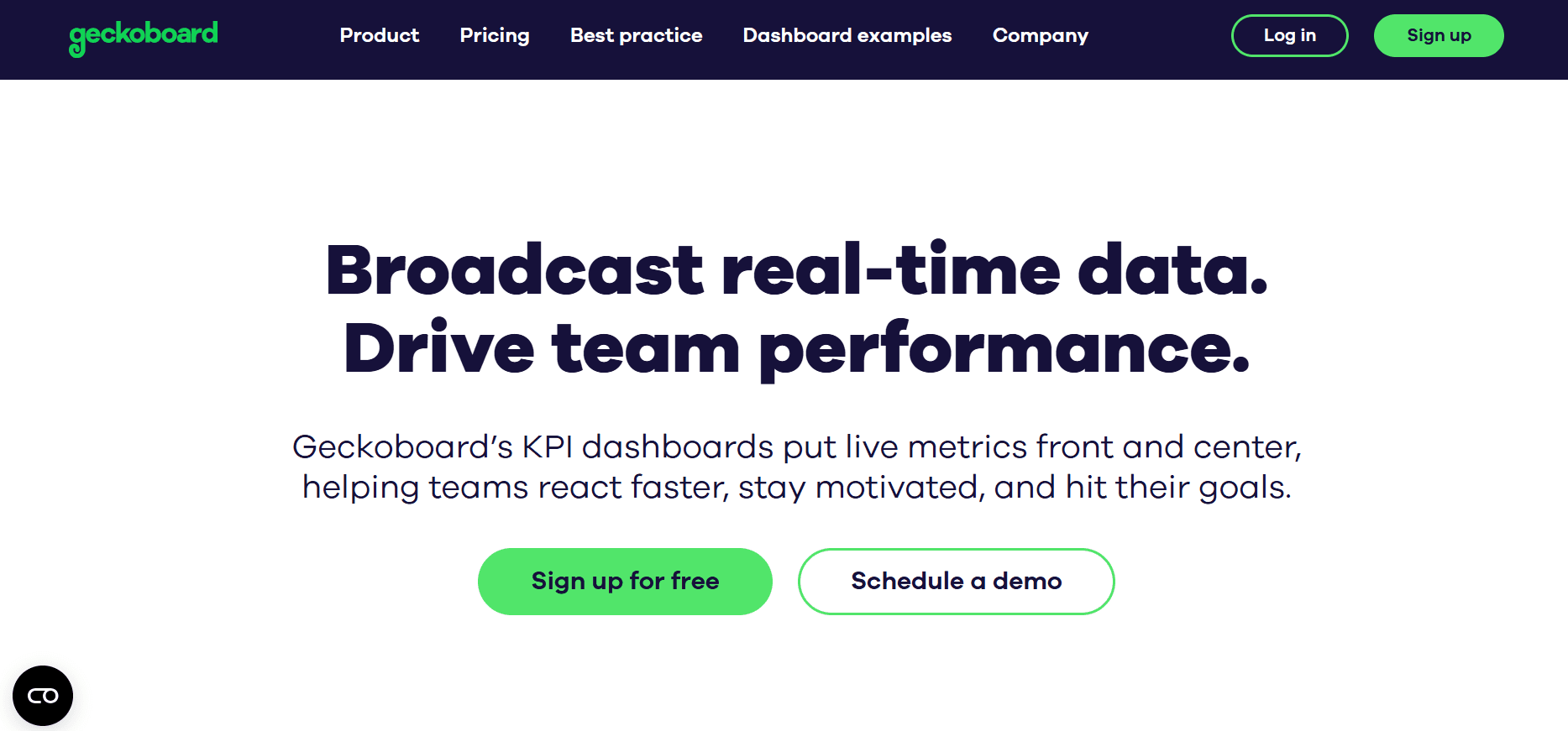 geckoboard - Performance Reporting Tools