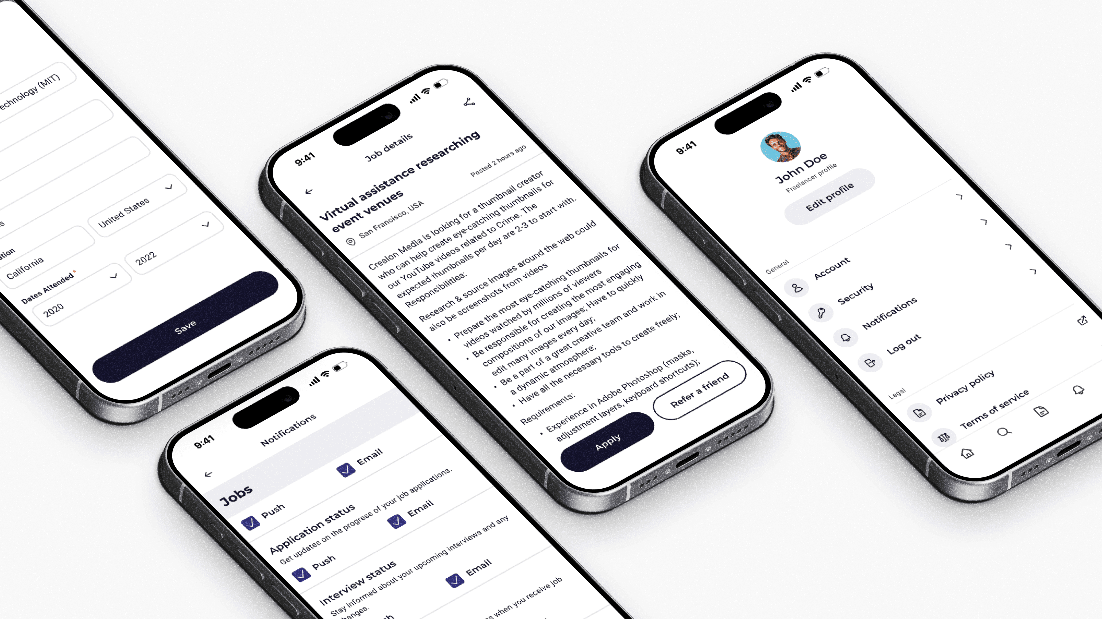 WeAreRosie Wireframes