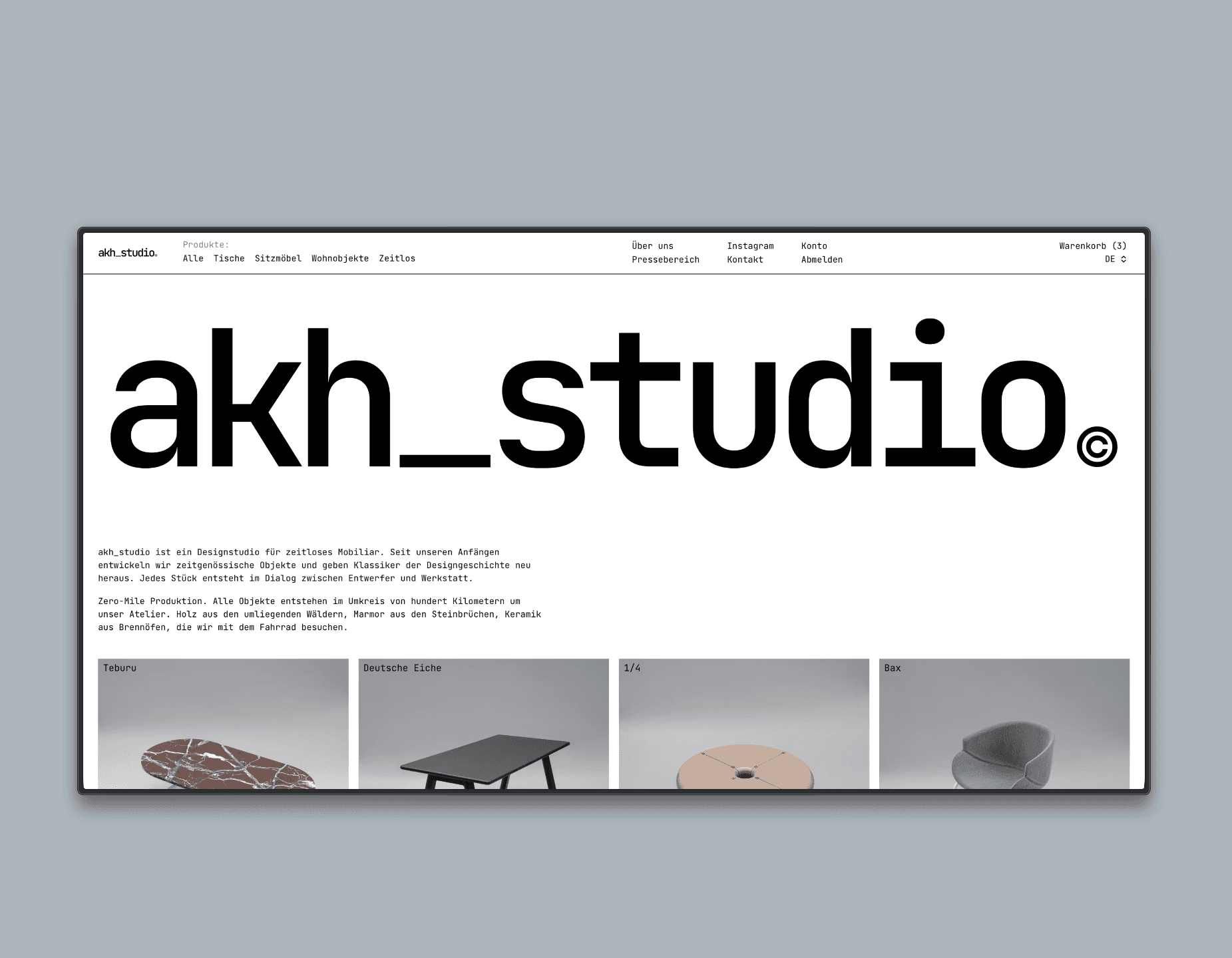 akh_studio Hero Section
