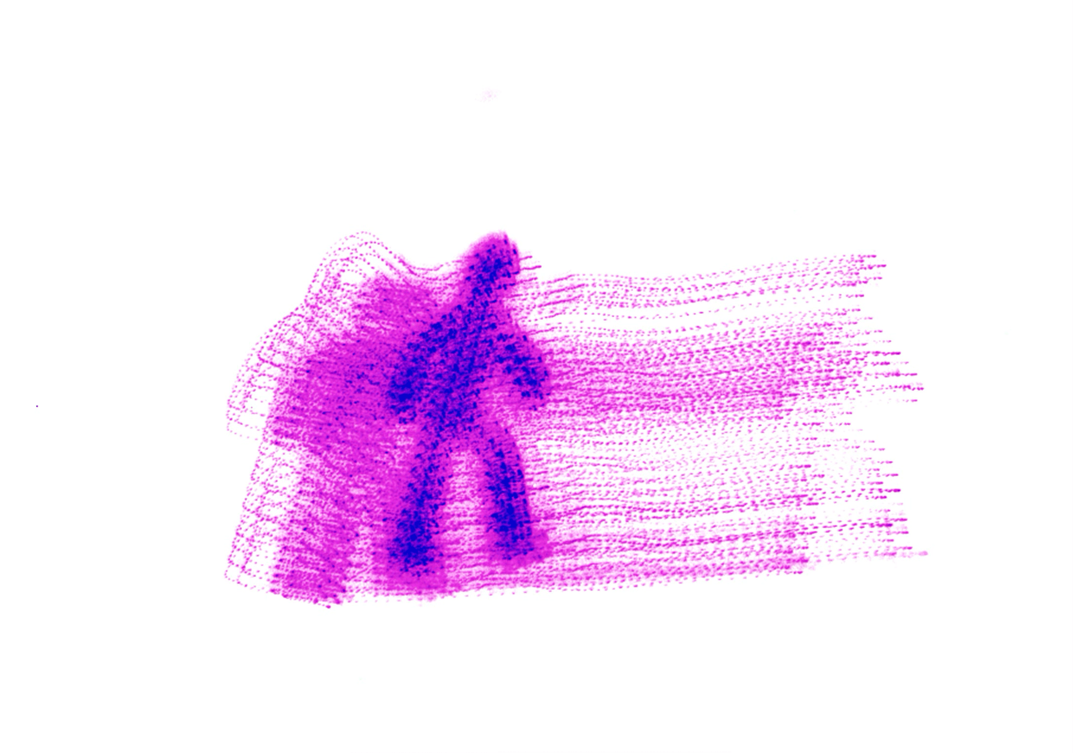 Abstract Image of Person Walking