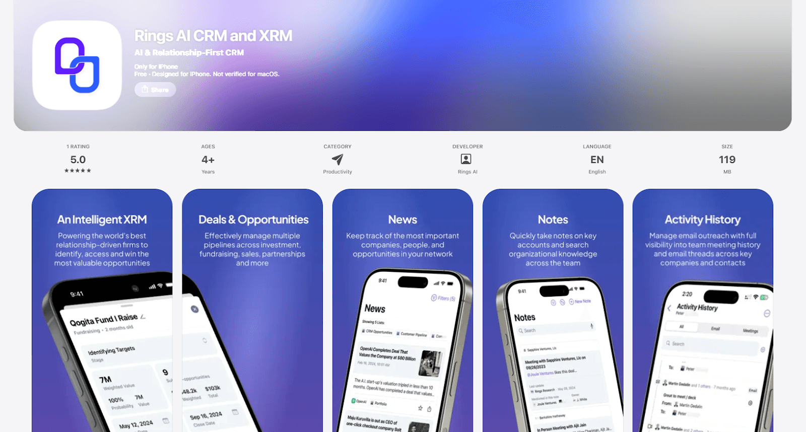 Rings AI (Best for relationship context on the go)