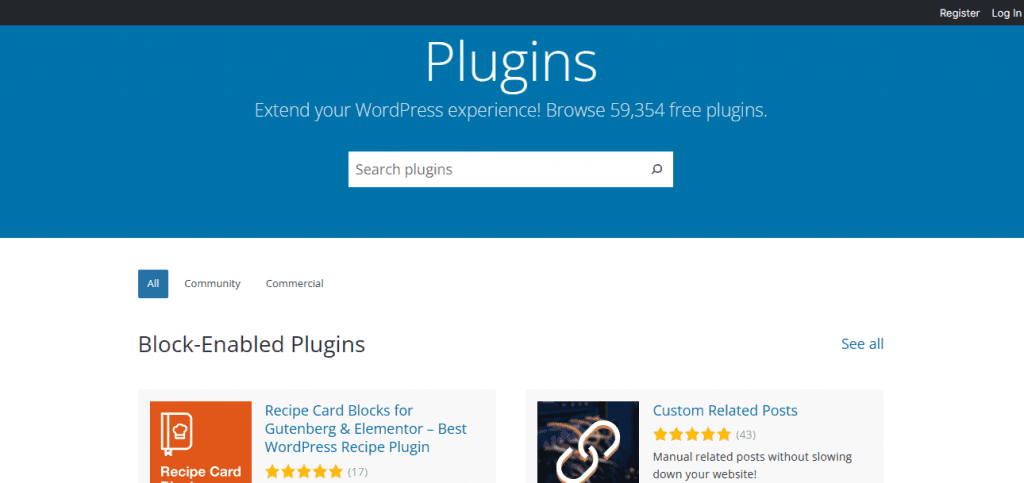 wordpress plugins store