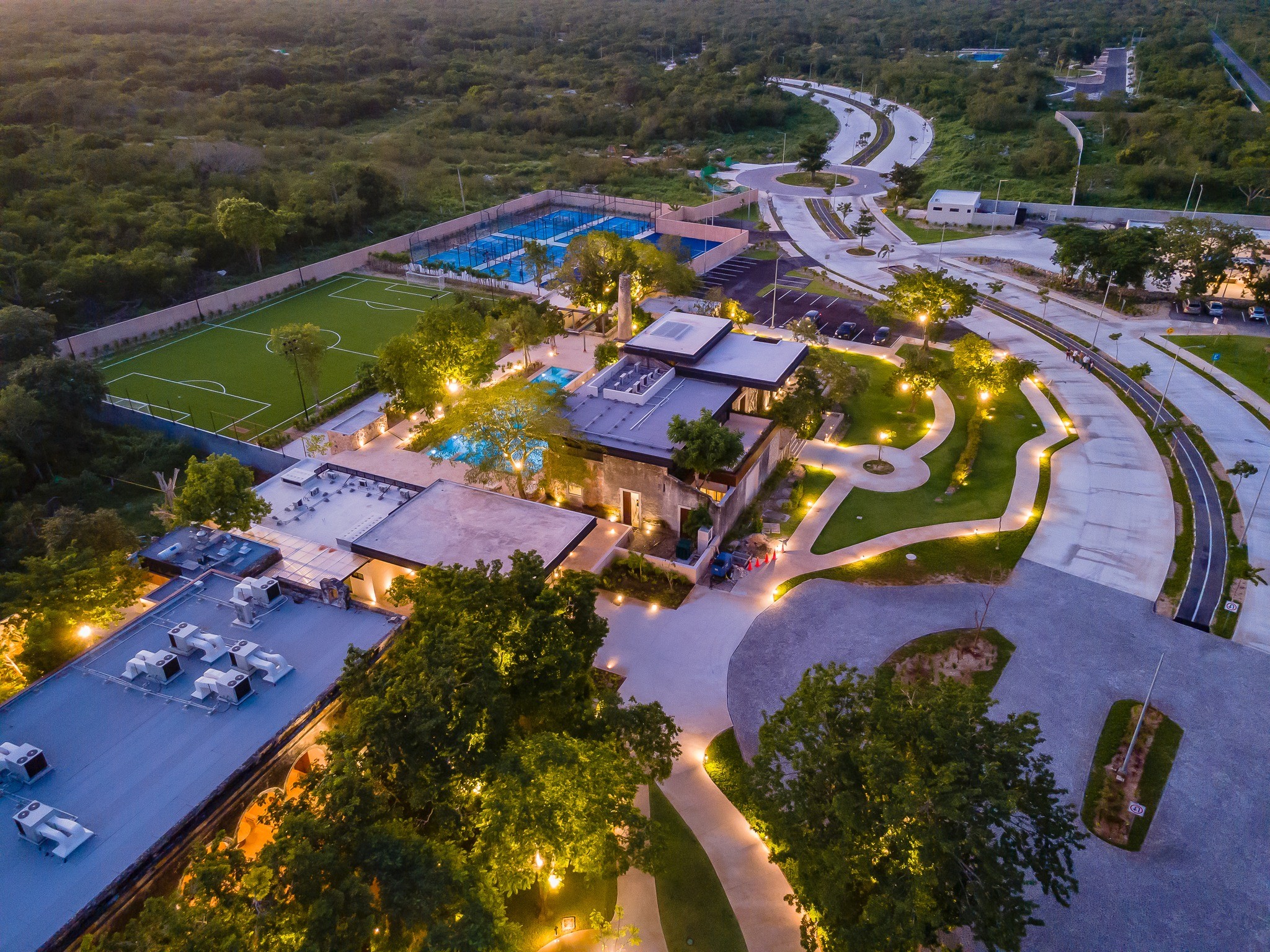 modern house on the shore