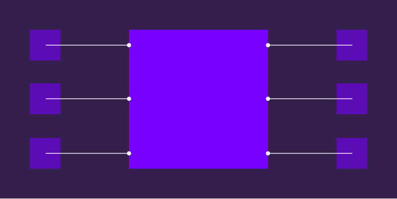 Abstract geometric illustration showing multiple data sources connected by lines to a central block, representing financial data consolidation and automated reporting workflows