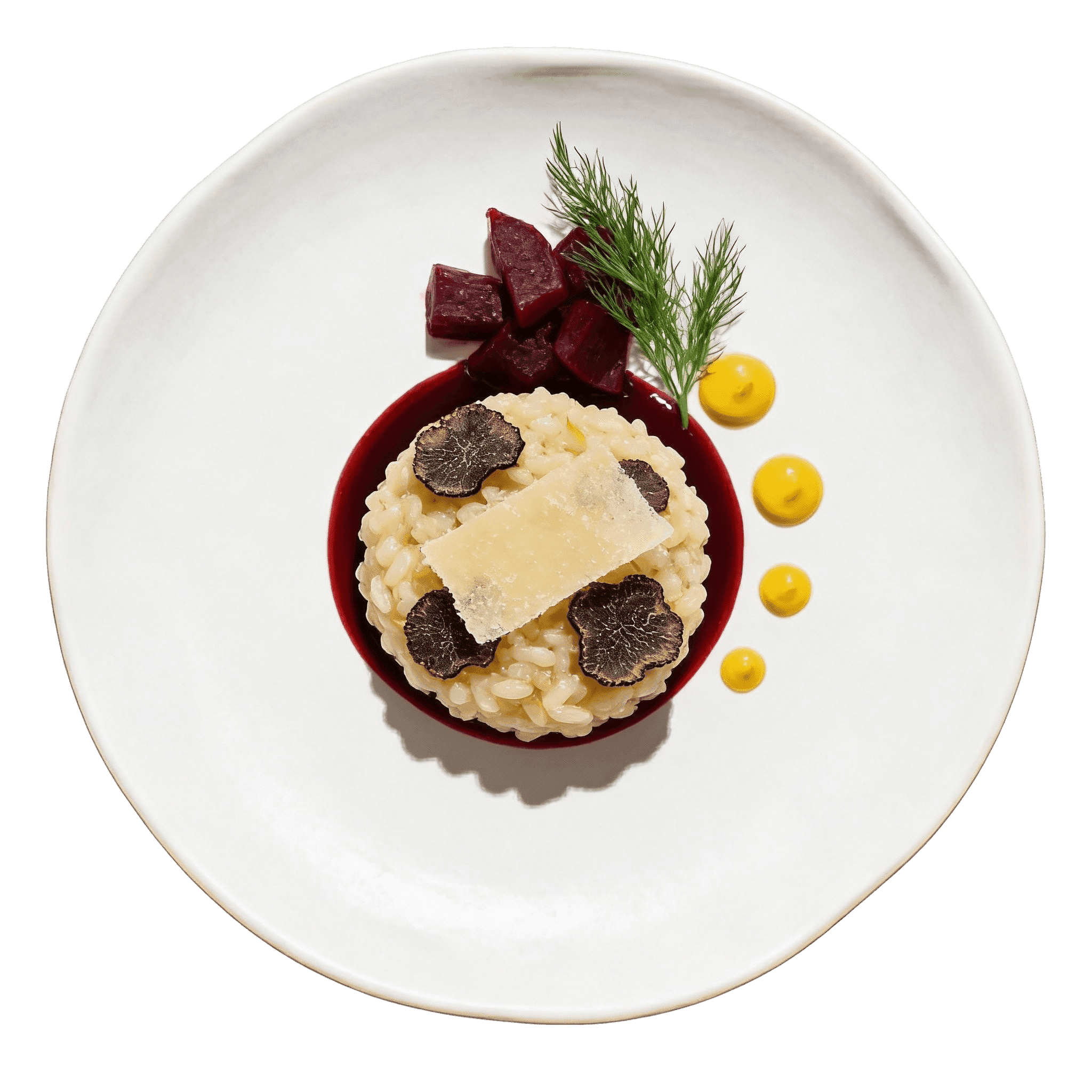 Black Truffle Risotto, Aged Parmesan