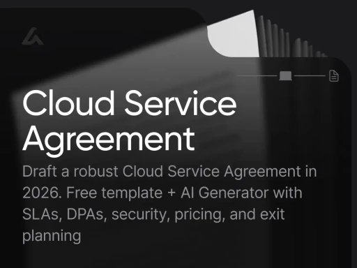 Cloud Service Agreement