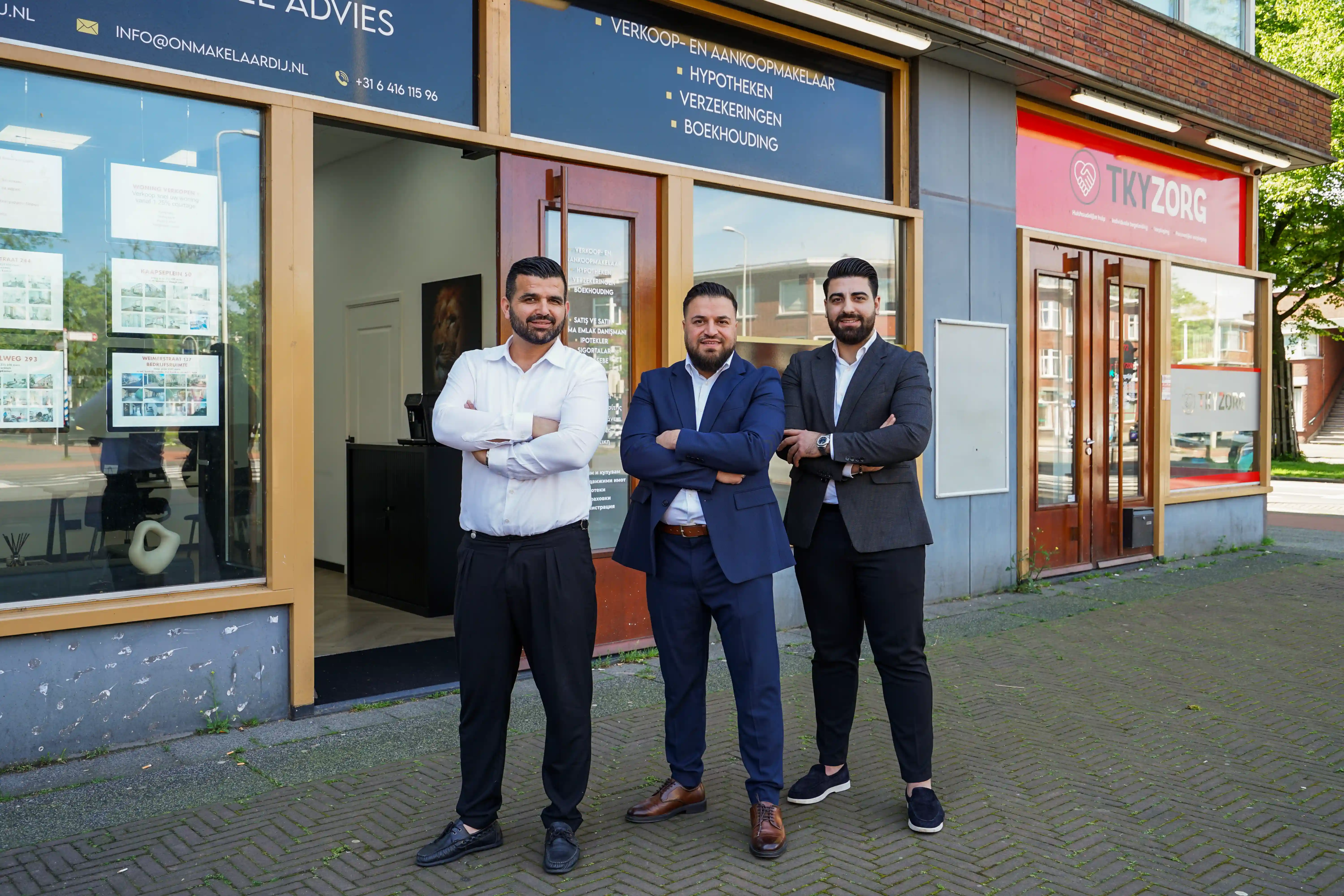 Team ON Makelaardij voor kantoor aan de Kempstraat Den Haag