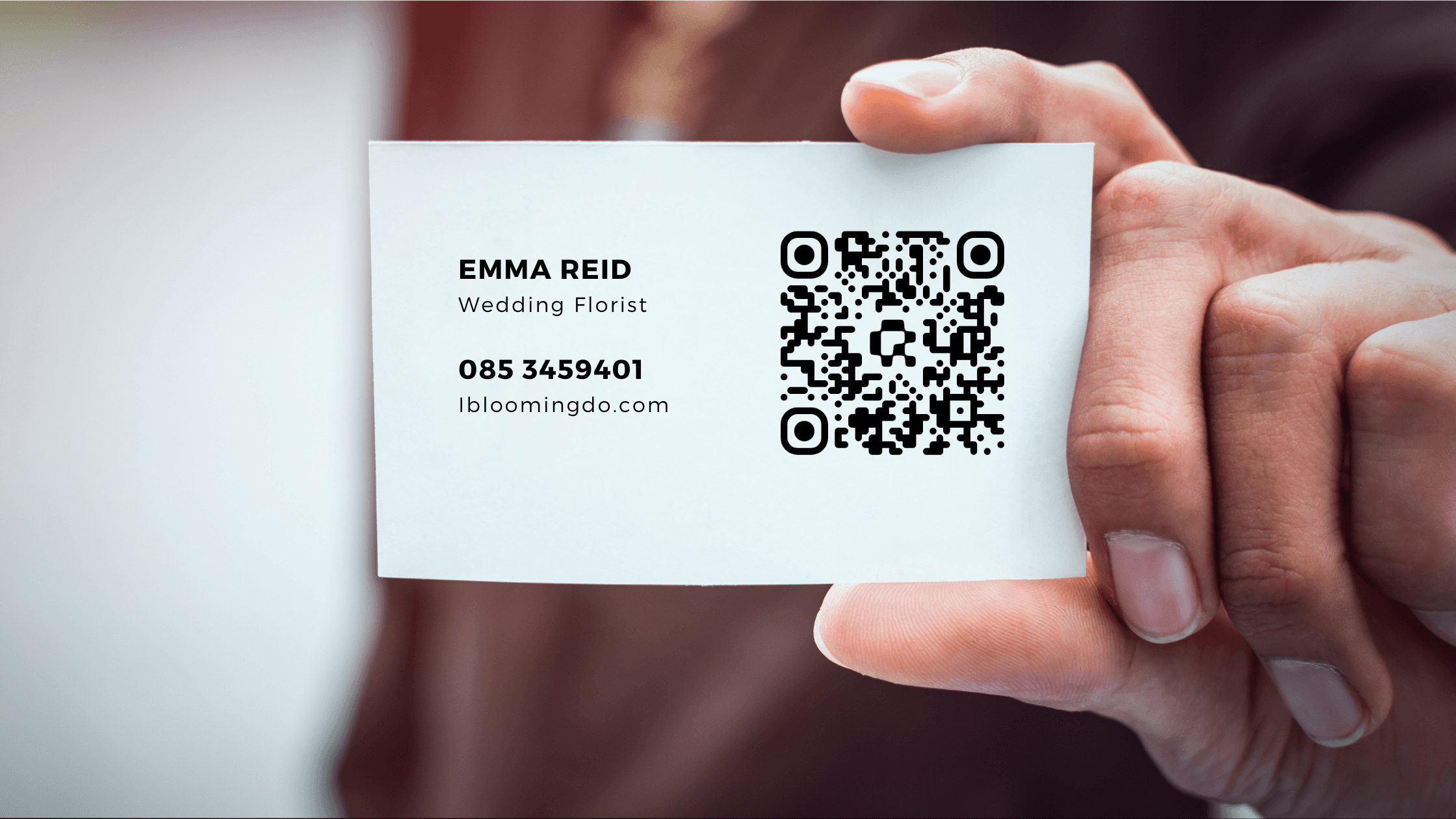 QR code for business cards example | QR-Codes.com