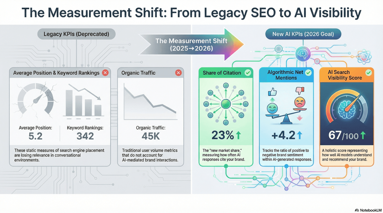 the measurement shift: from legacy SEO to AI Visiblity