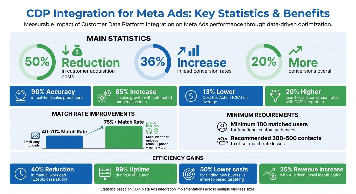 CDP Integration Impact on Meta Ads Performance: Key Statistics and Benefits