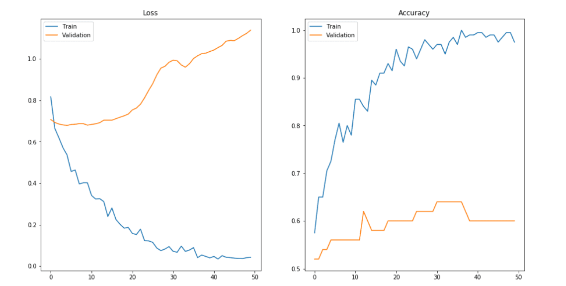 Signs of overfitting