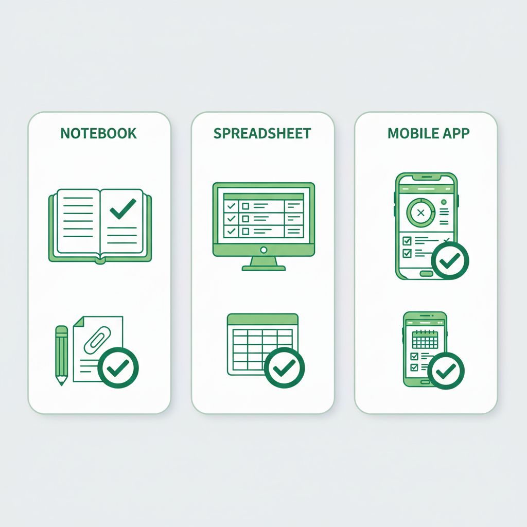 Progressive overload tracking methods comparison chart